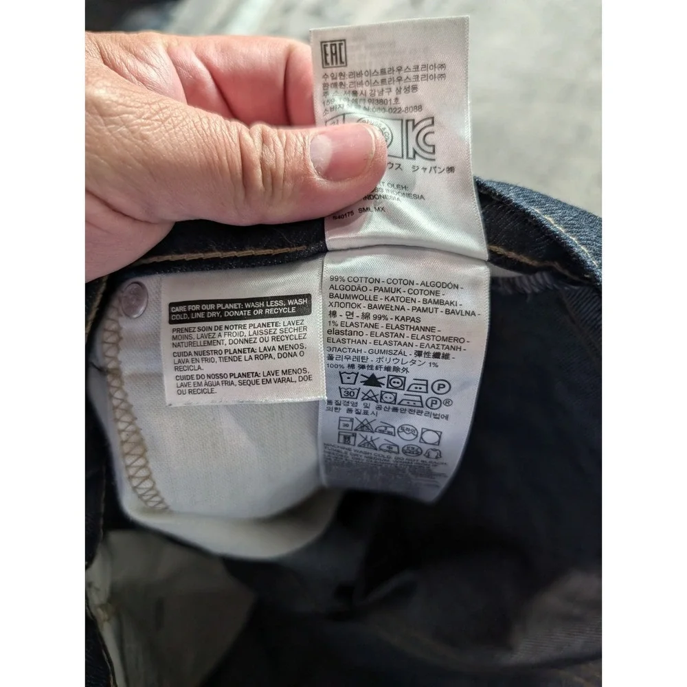 Levi's 511 Slim Fit Men's Jeans Size 29 x 30 Dark Wash
